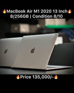 MacBook Air M1 13 inch 8GB 256GB 2020