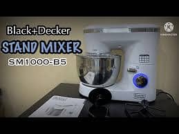 Black & Decker Stand Mixer, 4 Liters, 1000W, SM1000 5