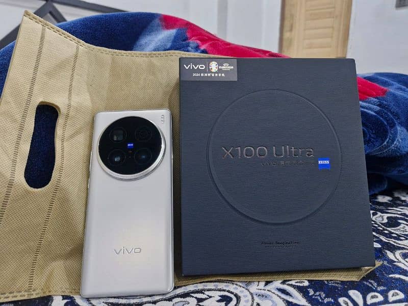 Vivo X 100 ultra 5G 16/512 complete box urgent sale contact OLX 0