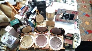 makeup products mixed