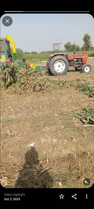 silage machine with combine troly 1