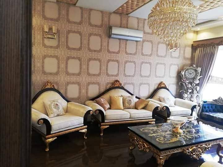 26 Marla Slightly Used Almost Brand New Owner Build Modern design most luxurious elegant Full Furnished For sale, Facing Park at top Location of DHA Phase 5 (Solar Installed) 26