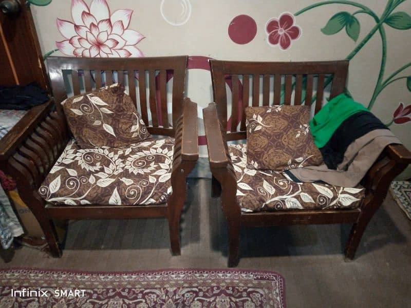 wooden sofa set 1