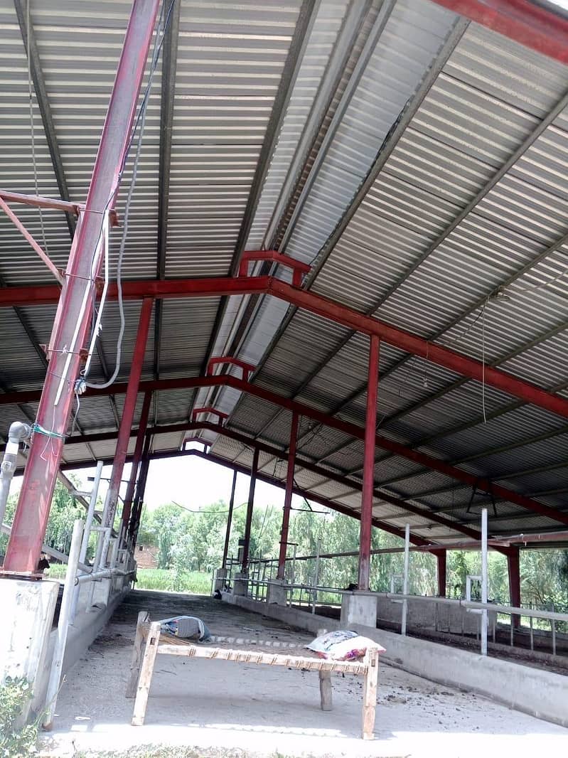 Swimming Pool Shades All Type of Steel Work tensile sheds 7