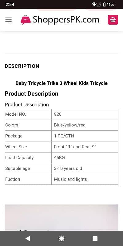 Kids Tricycle 1