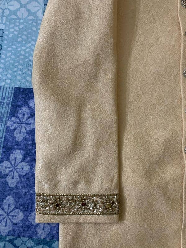 Sherwani | Medium | Skin x Golden Mix 3