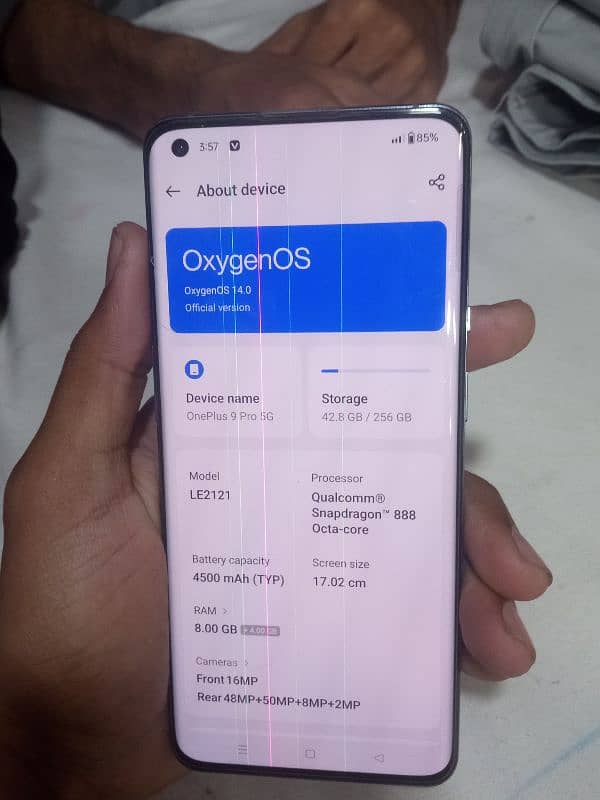 oneplus 9 pro 12 + 256 GB dual sim PTA approved 1