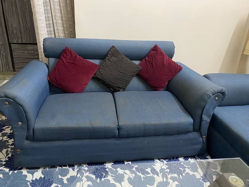 7 Seater Sofa Set with Cushions for Sale 2