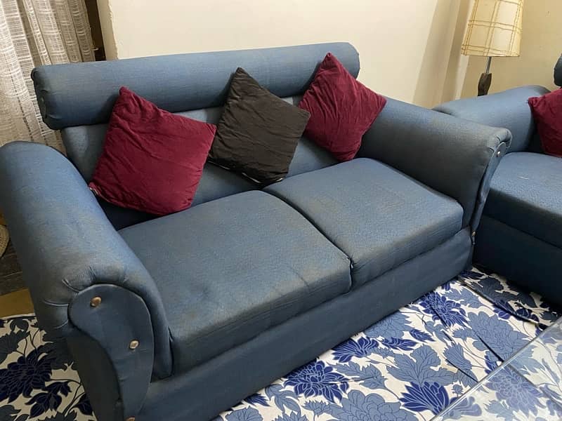 7 Seater Sofa Set with Cushions for Sale 3