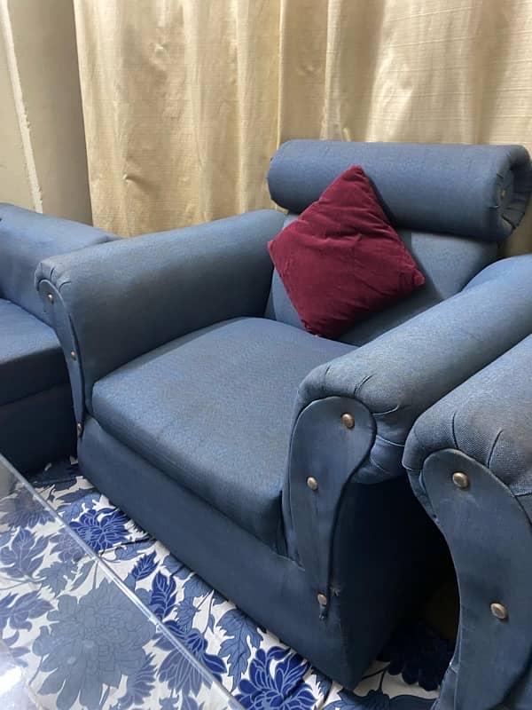 7 Seater Sofa Set with Cushions for Sale 5