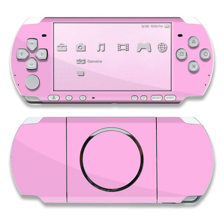 sony pink psp portable copnsole with bag and charger 0