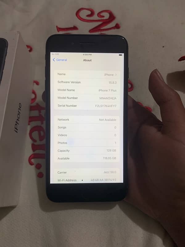 Iphone 7 plus pta approved 128 Gb 2