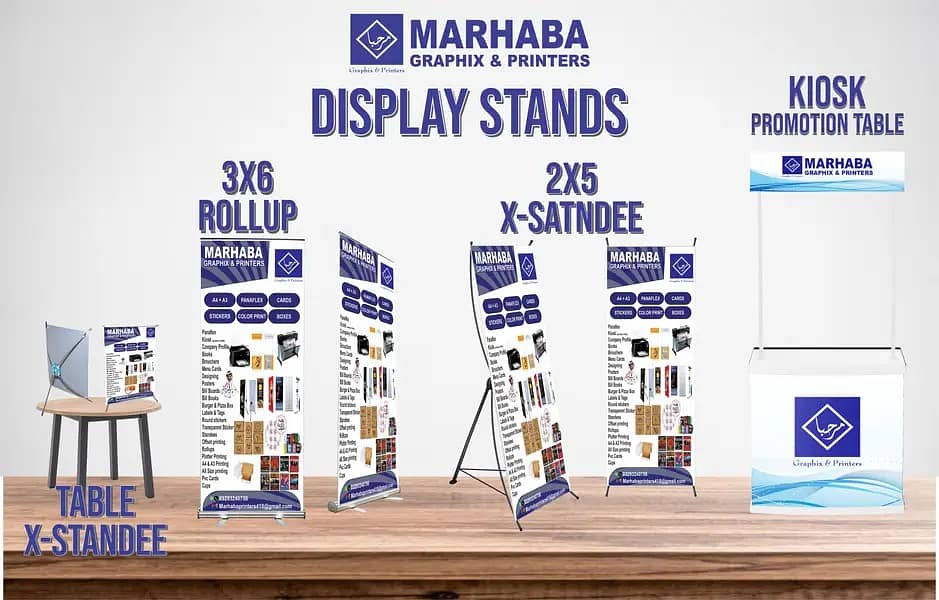 Large Format Prints  Advertising Stands-Panda Kiosk table 12