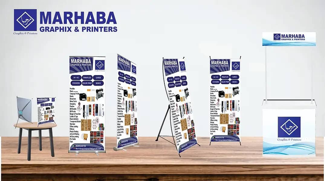 Large Format Prints  Advertising Stands-Panda Kiosk table 15