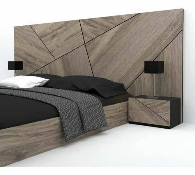 Bed Set With 2 side Table 0