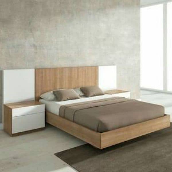 Bed Set With 2 side Table 1