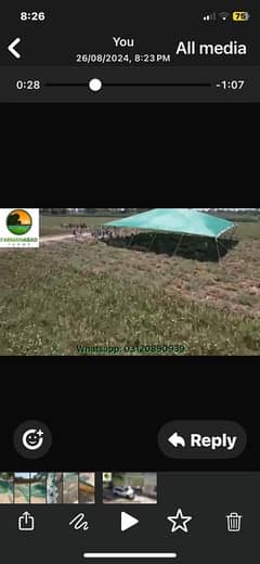 canopy tent 60*60 ft