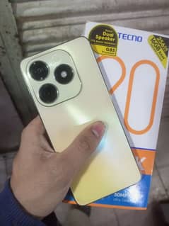 Tecno Spark 20 Brand New 5 months warenty 8GB 256GB  complete saman