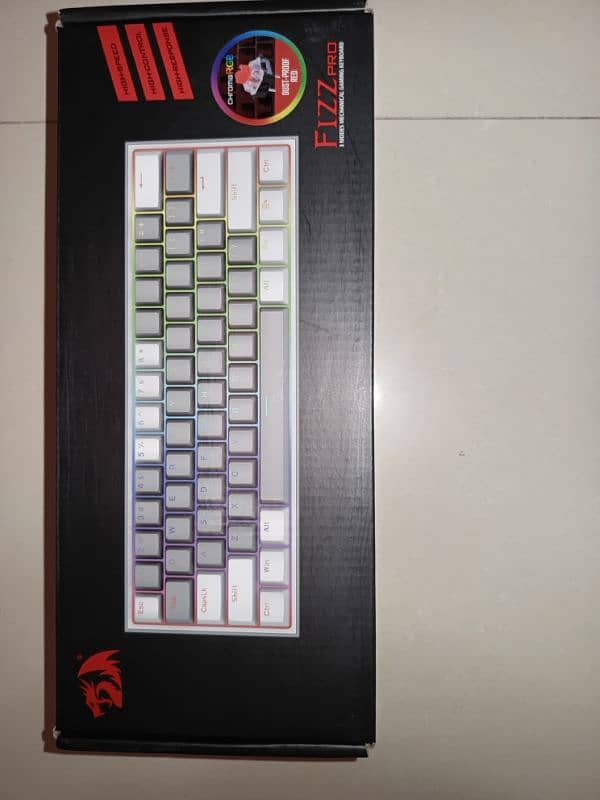 Redragon K616 FIZZ Pro RGB Bluetooth Wireless Mechanical Keyboard61key 0