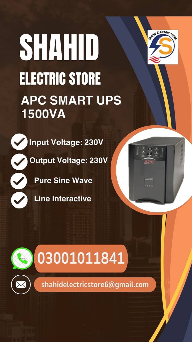 APC UPS 1500va for CCTV/Hospital/pc/HOME/roter machine 1