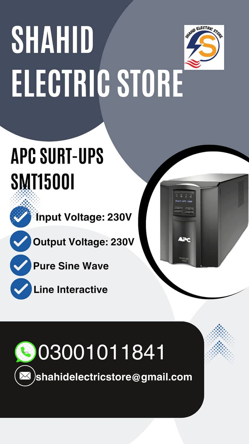 APC UPS 1500va for CCTV/Hospital/pc/HOME/roter machine 4