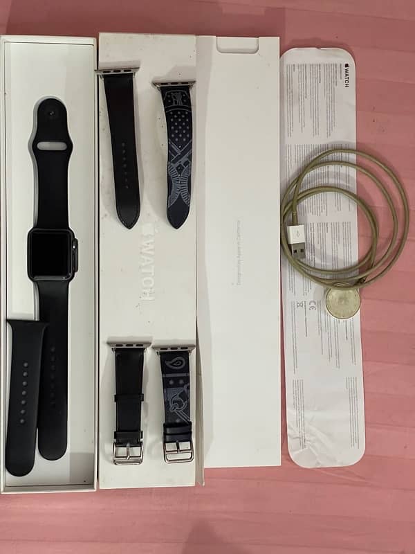 Apple Series 2 box/all original accessories and extra 2 hermes straps 5