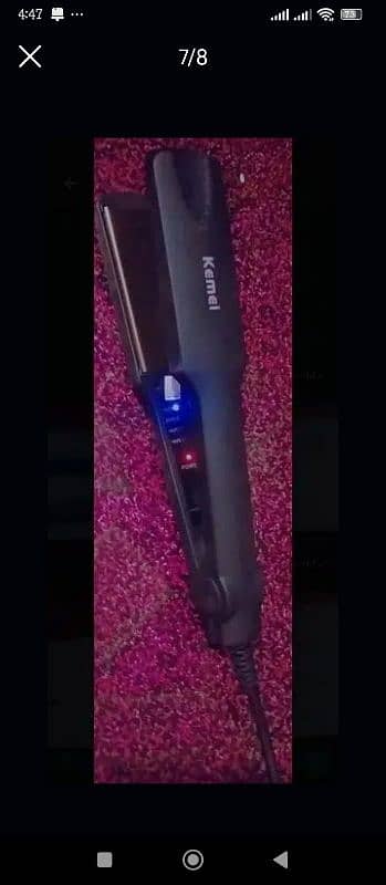 kemei professional hair straightener,with long cord 1