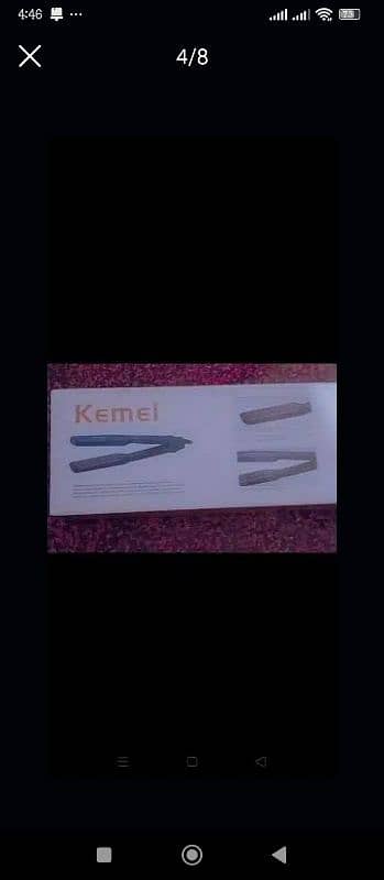 kemei professional hair straightener,with long cord 7