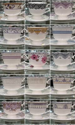 Tea 6 Cups and 6 saucers /12Pcs