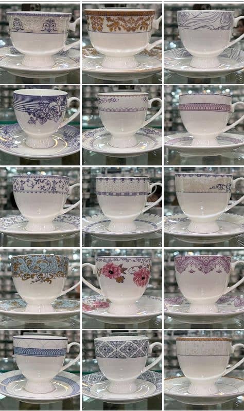 Tea 6 Cups and 6 saucers /12Pcs 3