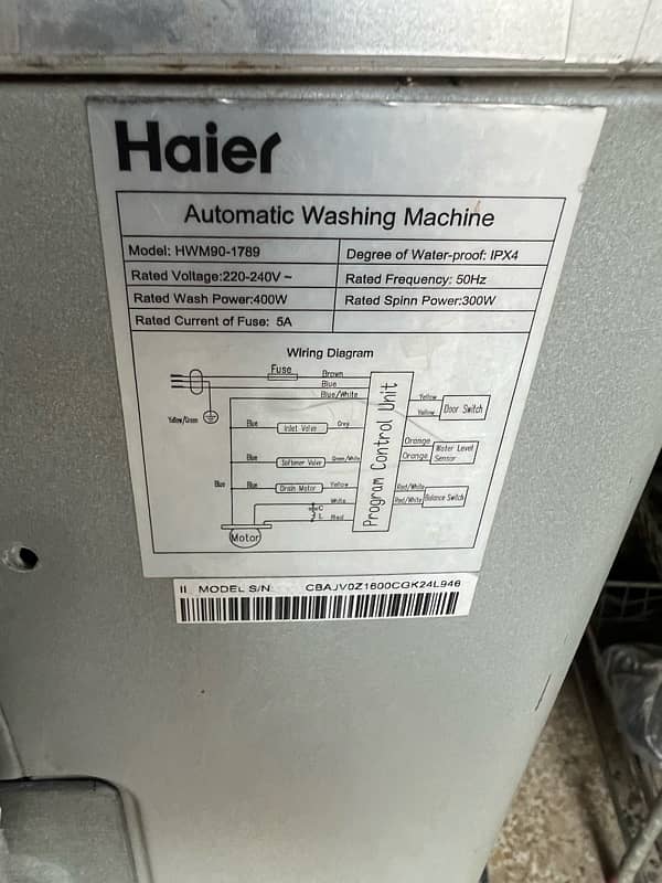 haier automatic machine 0