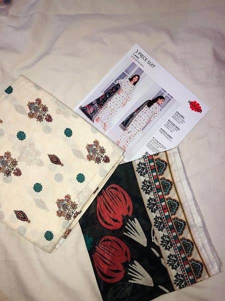 Original Khaadi 3 piece unstitched Lawn 0