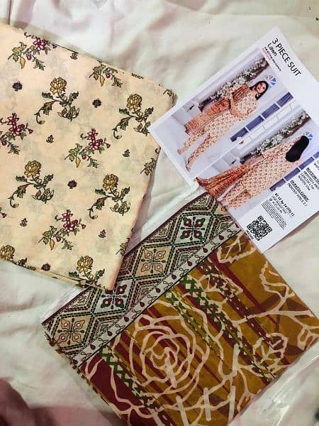 Original Khaadi 3 piece unstitched Lawn 1