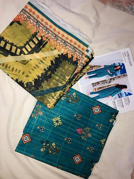 Original Khaadi 3 piece unstitched Lawn 3