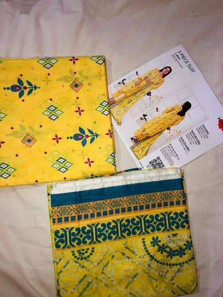 Original Khaadi 3 piece unstitched Lawn 4