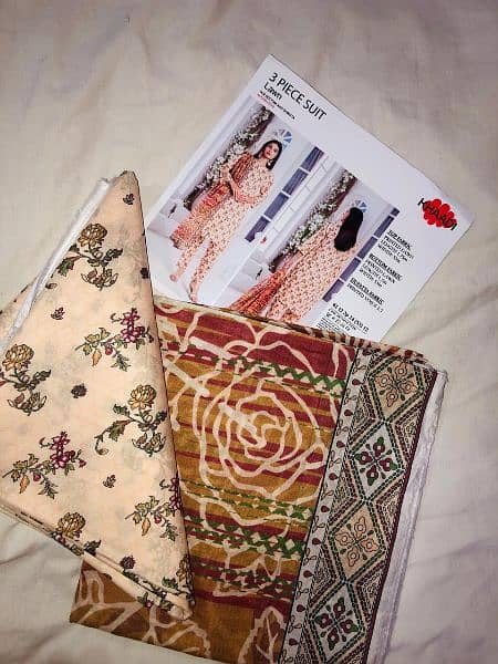 Original Khaadi 3 piece unstitched Lawn 5