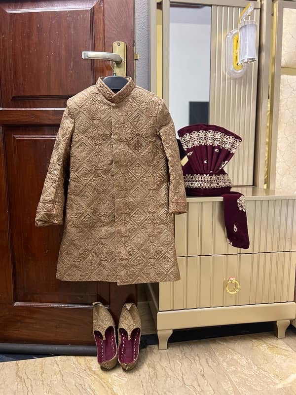 Sherwani for groom | Complete Set | Groom Weeding sherwani set 10