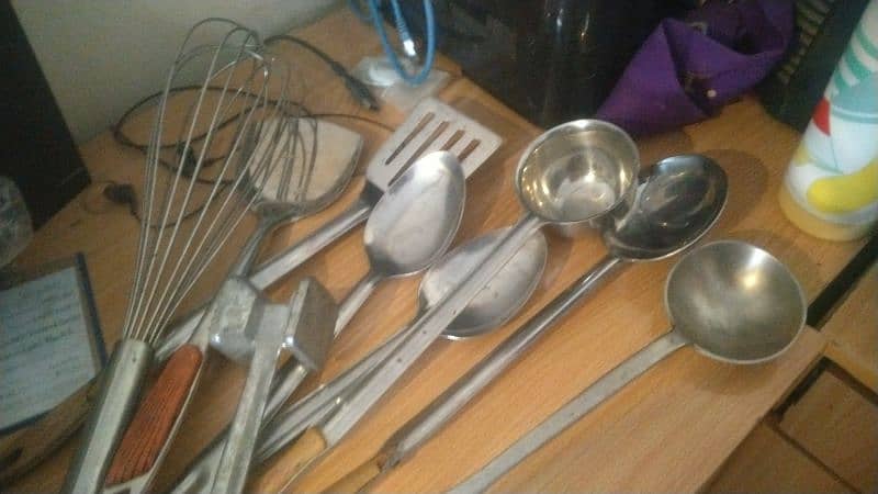 silver patile and different crockery 17