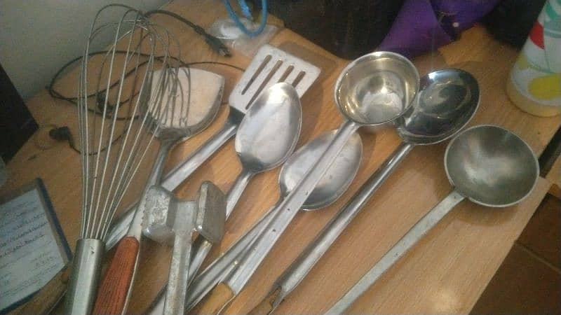 silver patile and different crockery 19