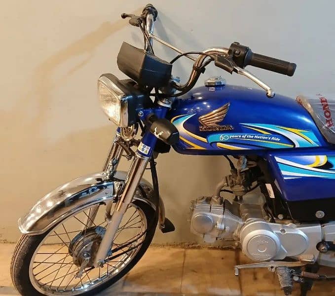 Honda CD 70 Blue color 2023 2024 Model 2