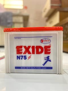 Exide N75 Mint Condition With Battery Charger