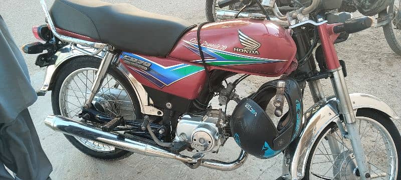 Honda CD 70 2007 model only exchange with Punjab number bike 3