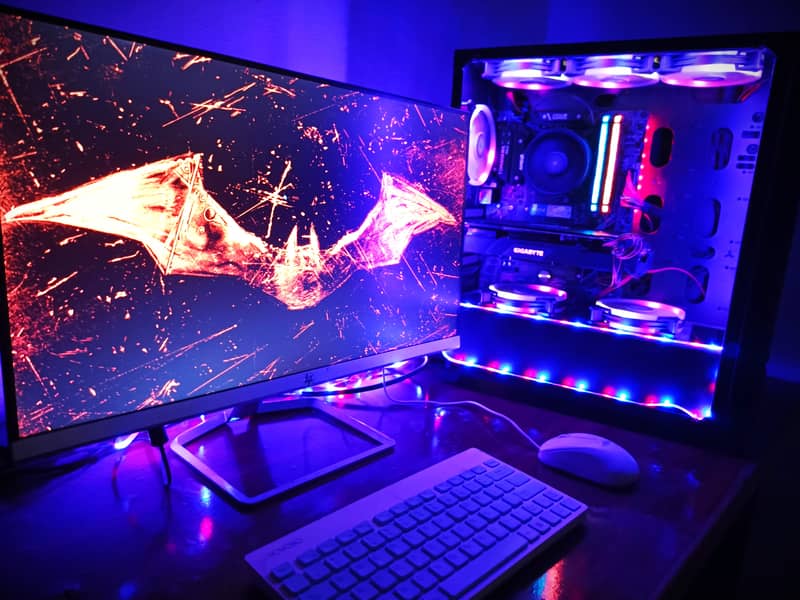 HIGH-END GAMING PC+MONITOR RTX 2080S/RYZEN5600/4TB/512SSD 2