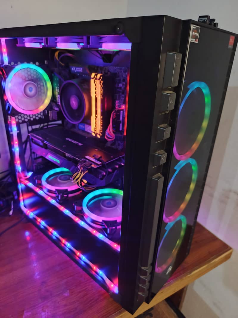 HIGH-END GAMING PC+MONITOR RTX 2080S/RYZEN5600/4TB/512SSD 3