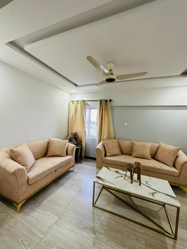 Two bed fully furnished apartment available for rent in Blue Line Capital Residencia E-11 Islamabad 4