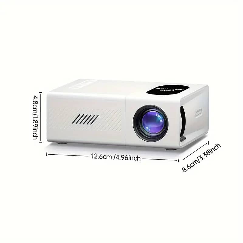 Mobile Projector |Compact HD Outdoor Projector with LED Display, USB C 6