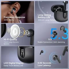 Original TWS- S61 Earbuds with Hi-Fi Bass, Bluetooth Version 5.2