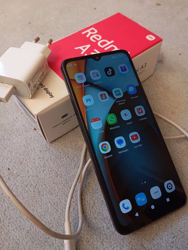 Redmi A3 4gb 128gb complete box exchange possible 5