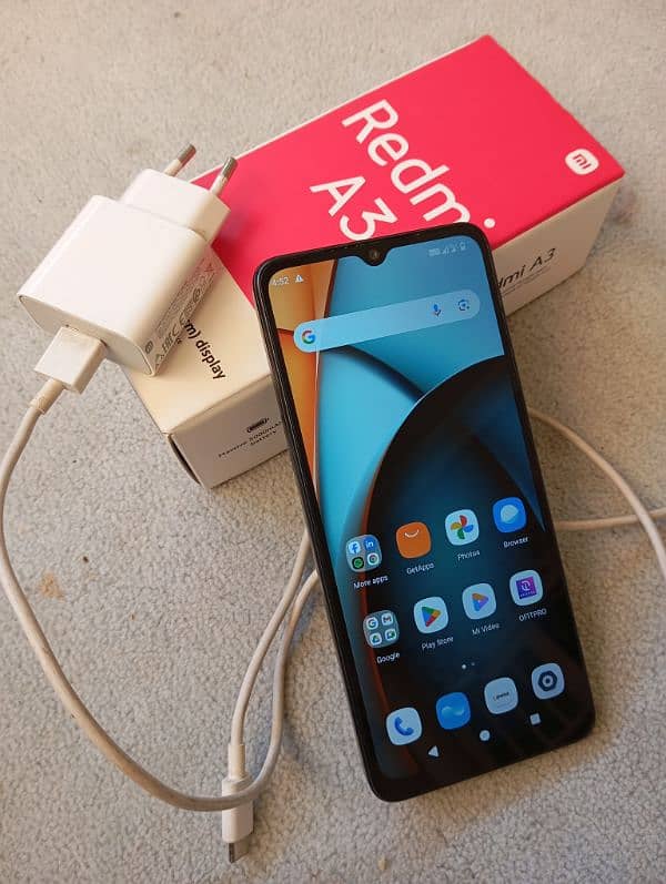 Redmi A3 4gb 128gb complete box exchange possible 6