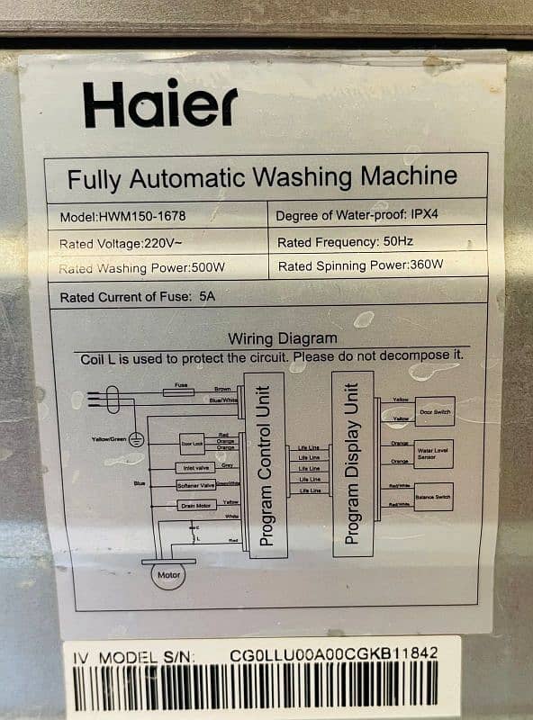 Haier Fully Automatic Machine 6